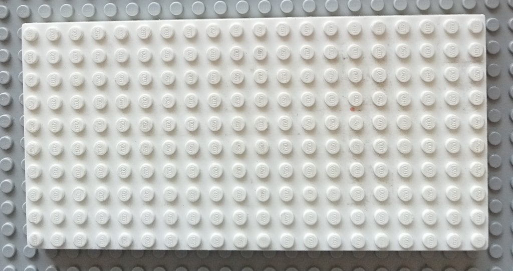 700eX (6) 1x wit Brick 10 x 20 without Bottom Tubes, w, Ophalen of Verzenden, Gebruikt