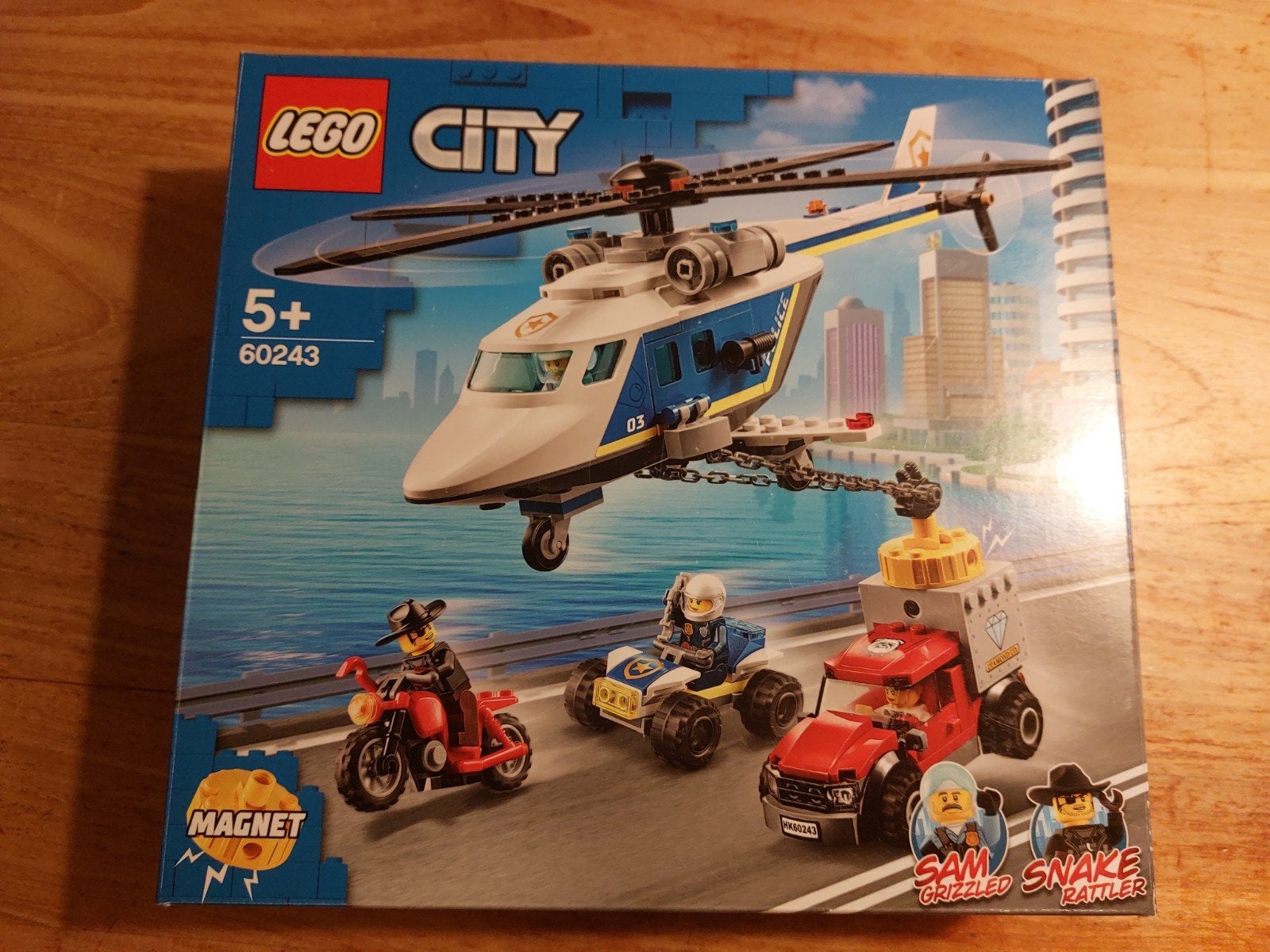 LEGO City 60243 Politie Achtervolging met Helikopter, City, Inclusief instructies, Lego, Ophalen of Verzenden