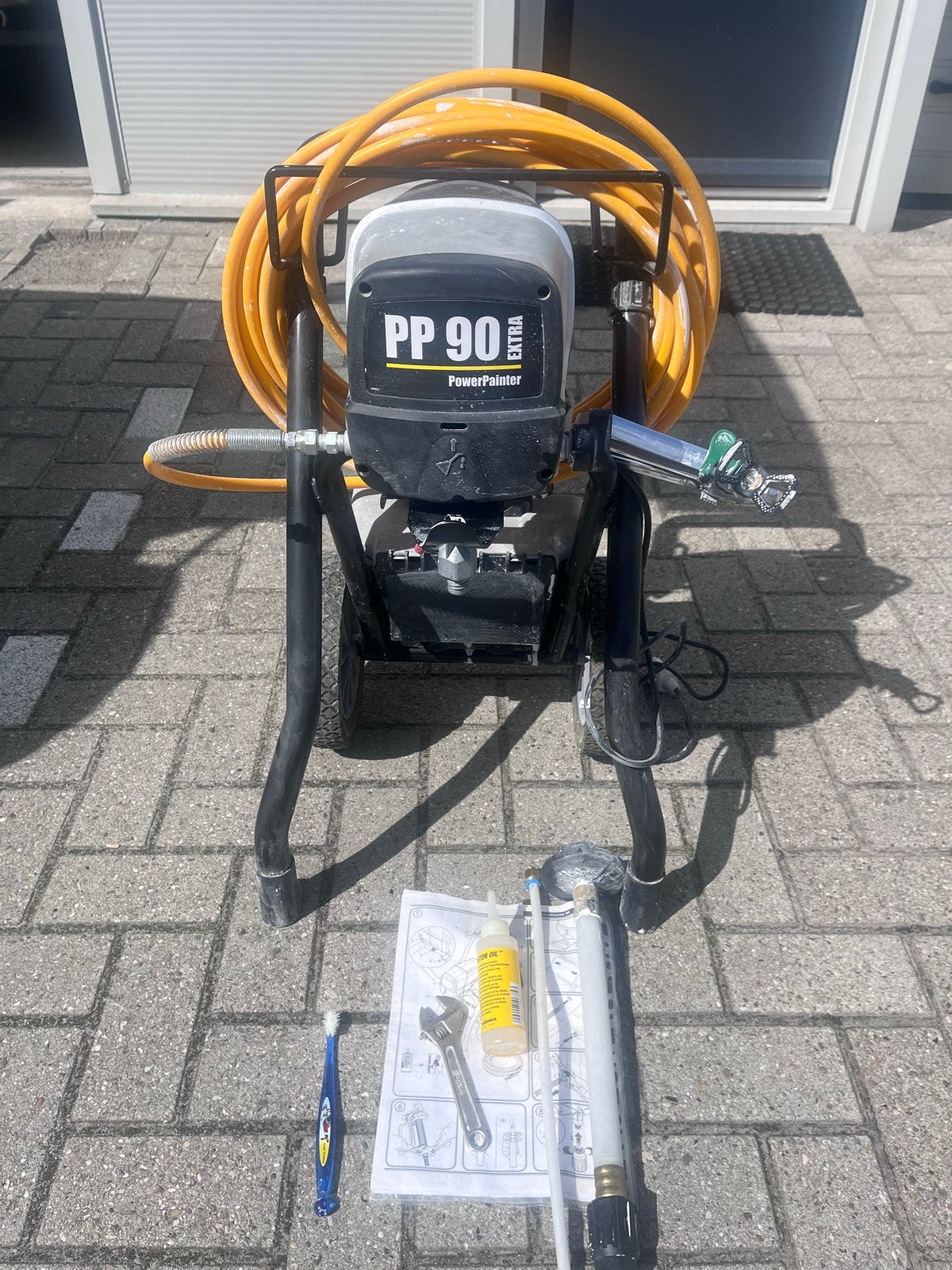 Wagner PowerPainter PP 90 Extra Verfspuit, Ophalen, Zo goed als nieuw, Verfspuit of Verfpomp