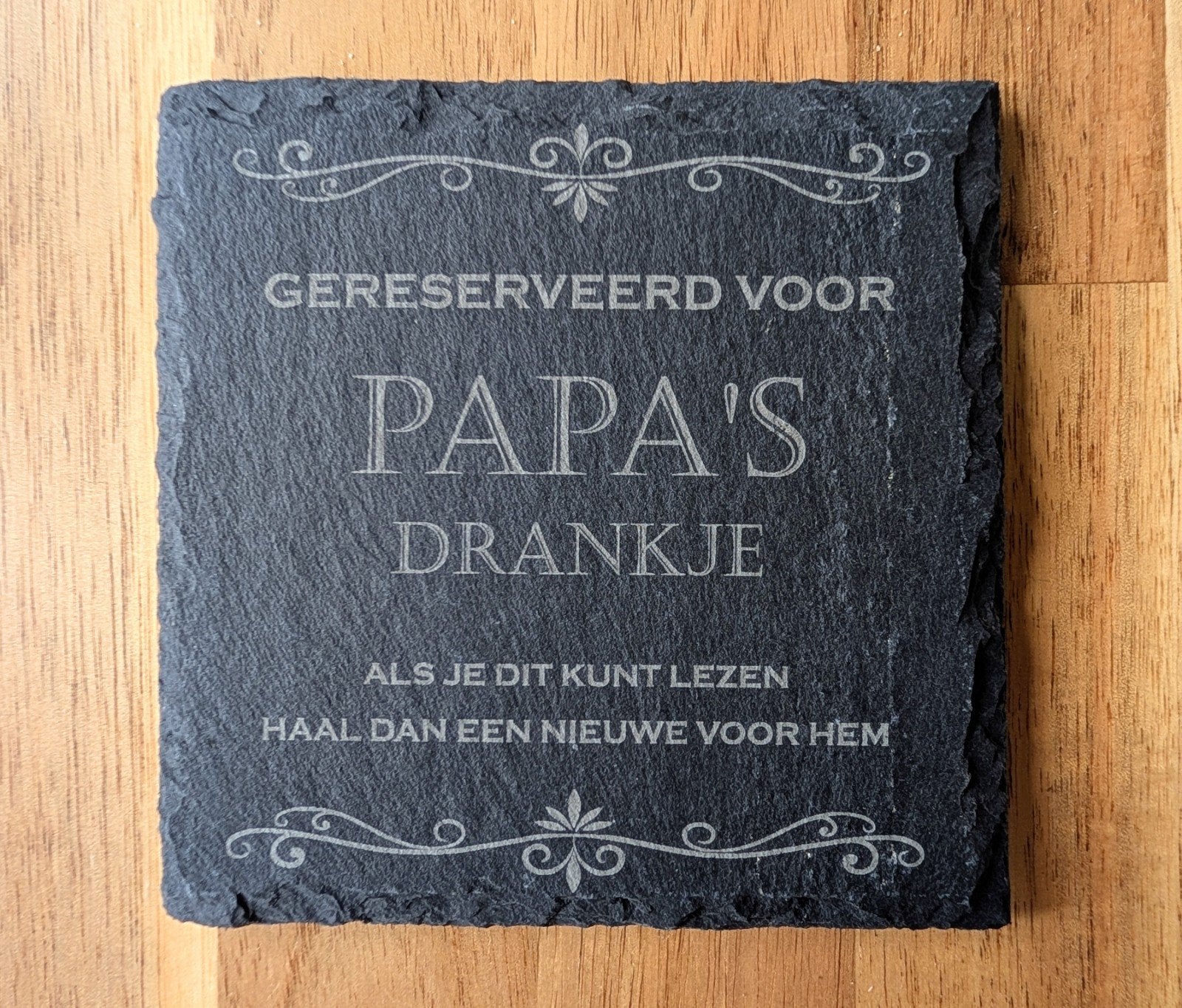 Leuke onderzetter voor papa's verjaardag, Zwart, Overige stijlen, Nieuw, Ophalen of Verzenden
