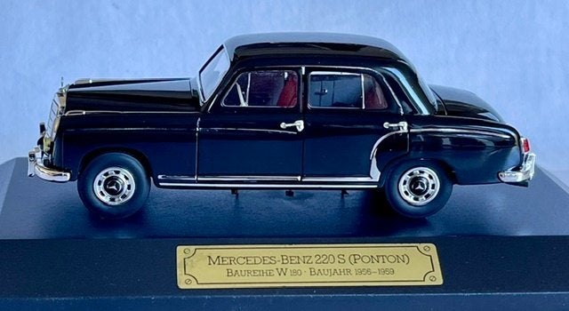Faller Memory Cars 1:43 Mercedes-Benz 220S Ponton, Ophalen of Verzenden, Zo goed als nieuw, Auto, Overige merken