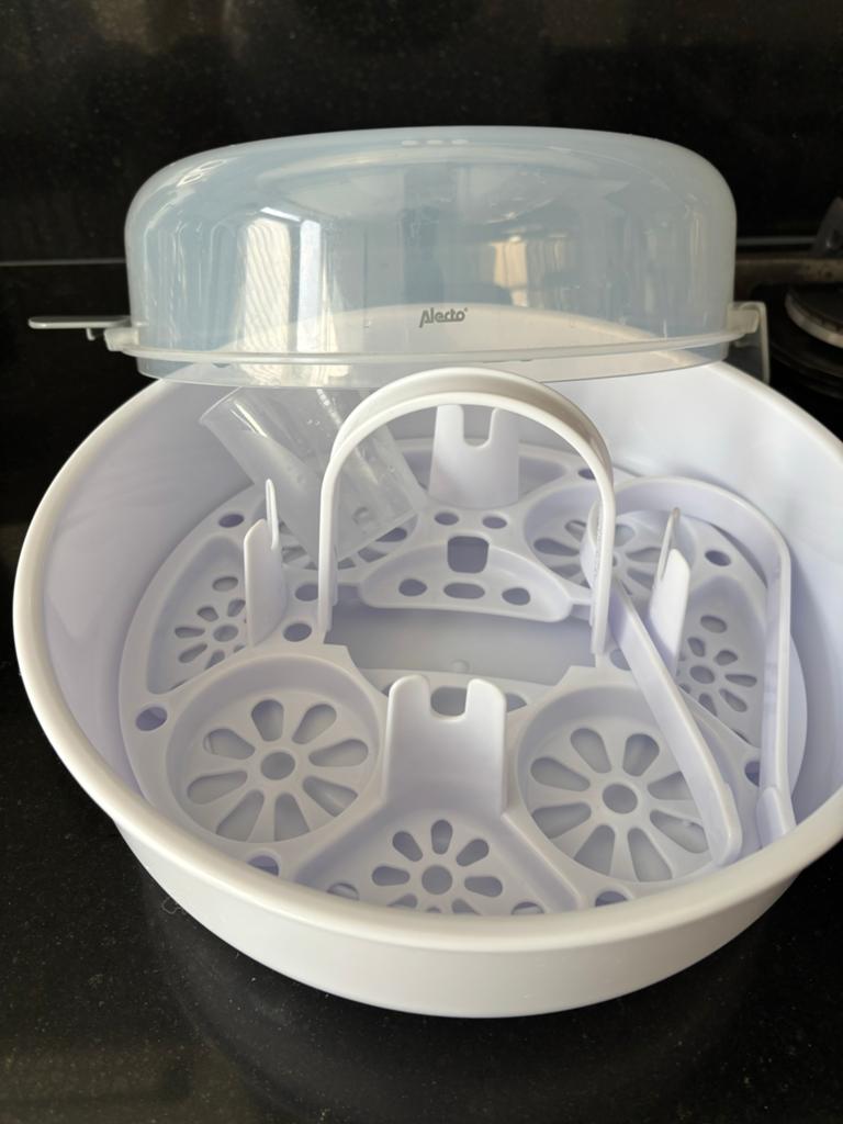 Alecto flessen sterilisator, Ophalen of Verzenden, Zo goed als nieuw, Sterilisator