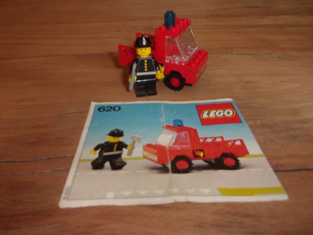 Lego Town 620-1 Fireman's Car uit 1978 (1), Gebruikt, Overige thema's, Lego, Ophalen of Verzenden