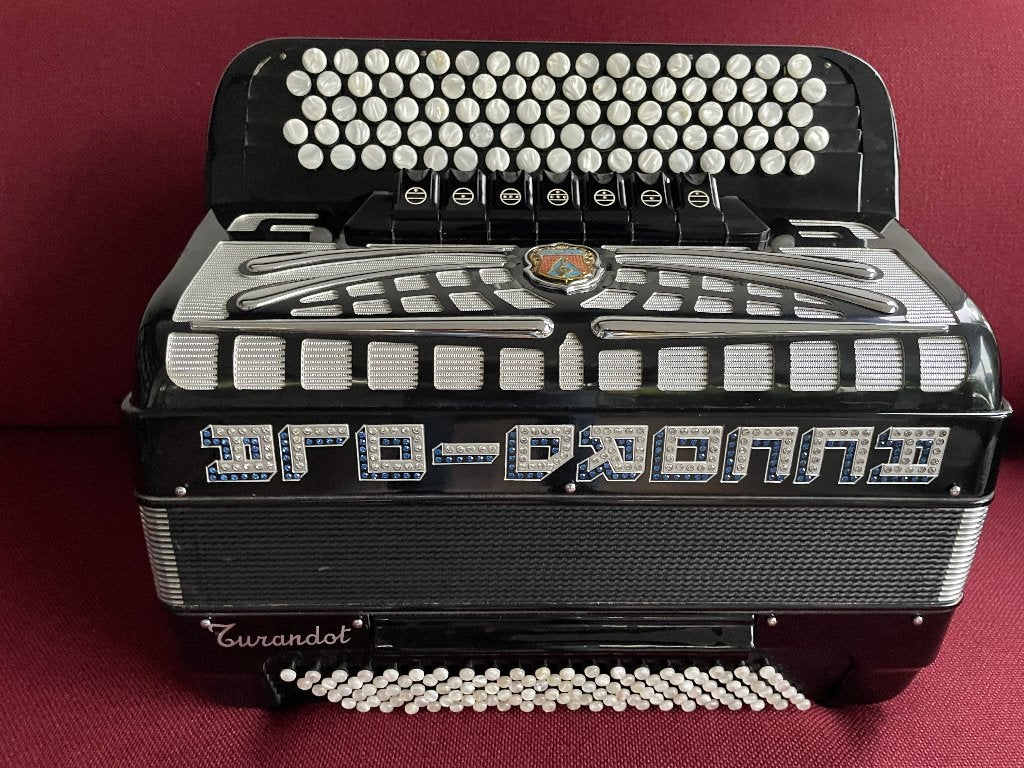 Accordiola Turandot knopaccordeon.120 bas .4 korig.B-Griff ., Gebruikt, Met koffer, Ophalen of Verzenden, Accordiola