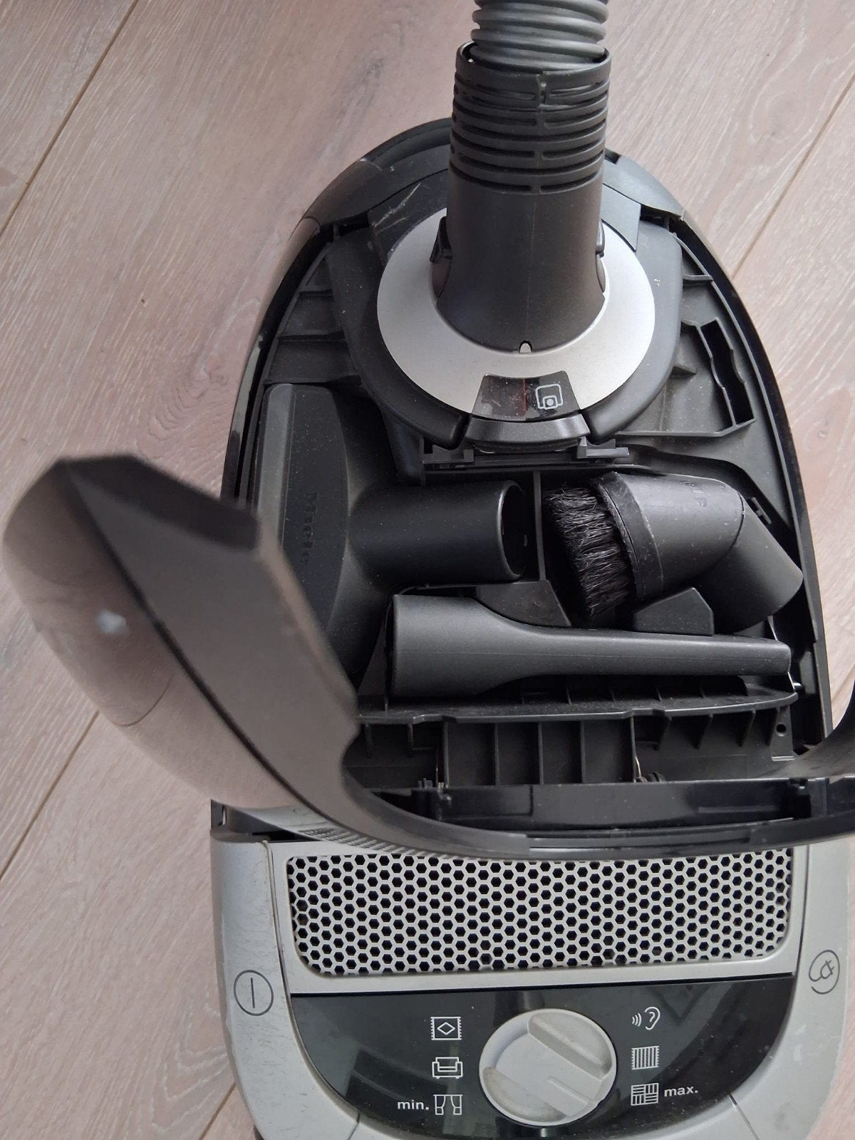 Miele Complete C2 Black Pearl PowerLine stofzuiger, Gebruikt, Inclusief accessoires, Miele, Sledestofzuiger