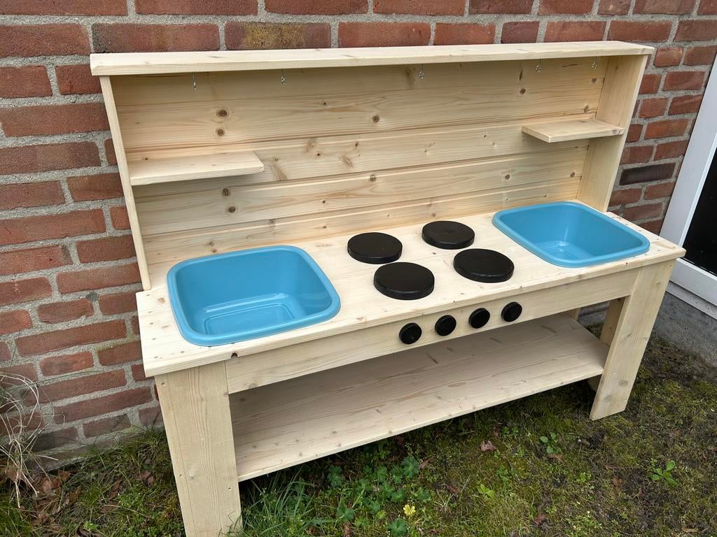 Modderkeukentje - nieuw gemaakt - de LAATSTE, Kinderen en Baby's, Speelgoed | Speelkeukens, Nieuw, Speelkeuken, Hout, Ophalen