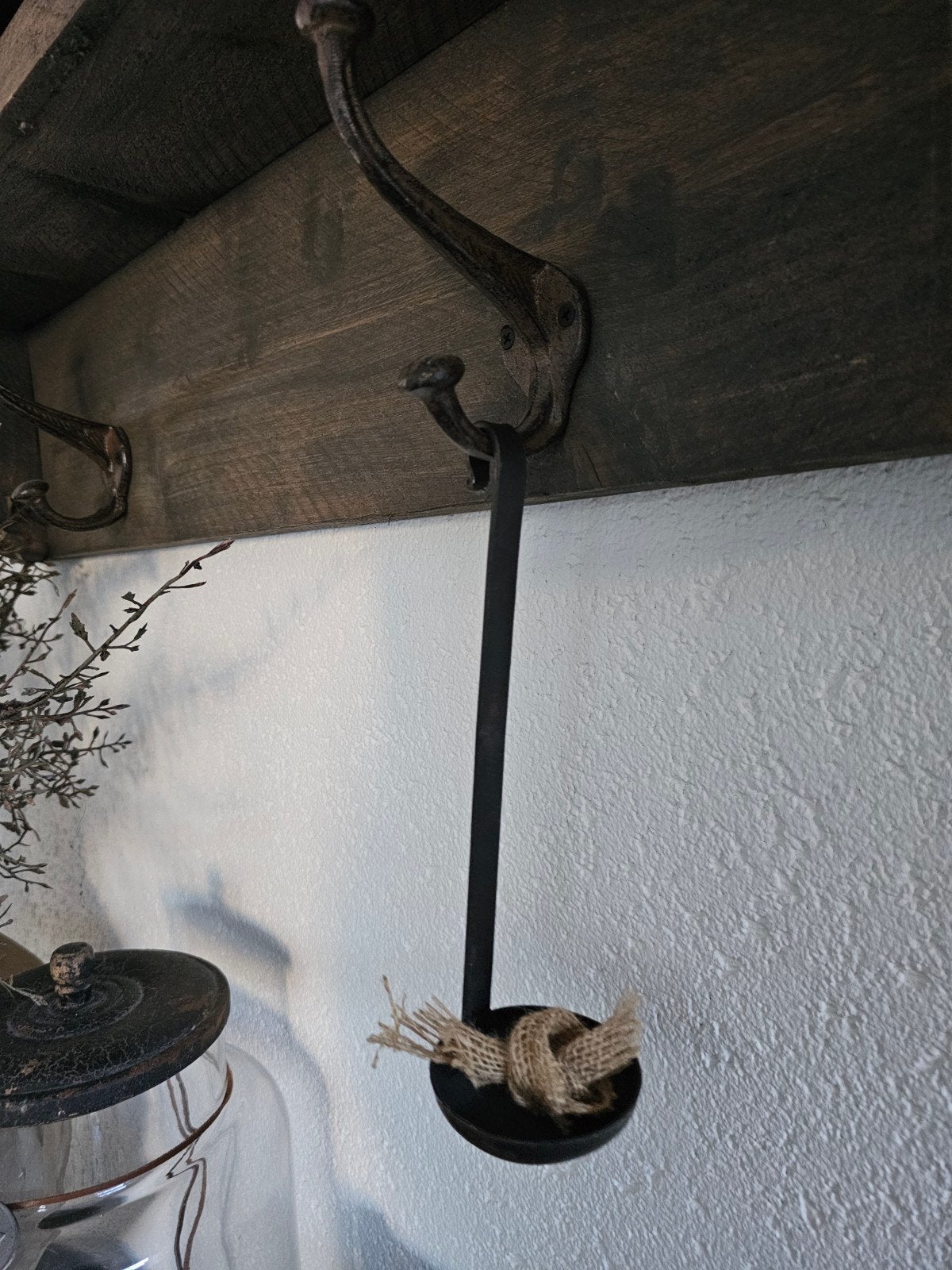 Rustieke oude hang lepel, Antiek en Kunst, Ophalen