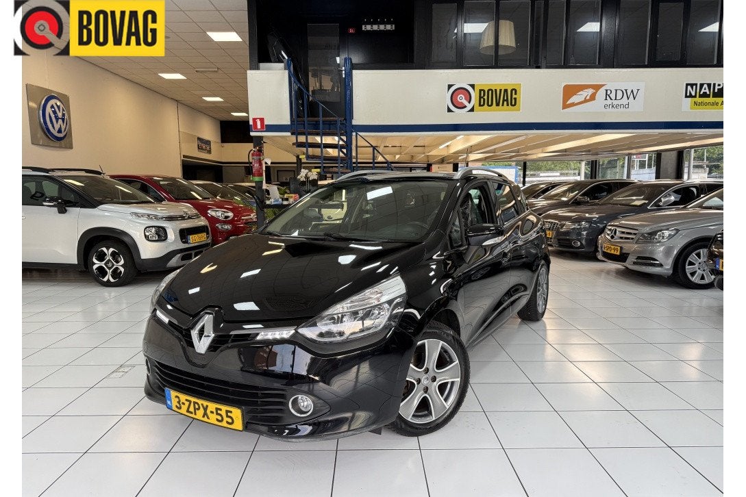 Renault Clio Estate 0.9 TCe Night&Day Bovag Garantie NAP, Auto's, Renault, Stof, Zwart, Origineel Nederlands, Handgeschakeld