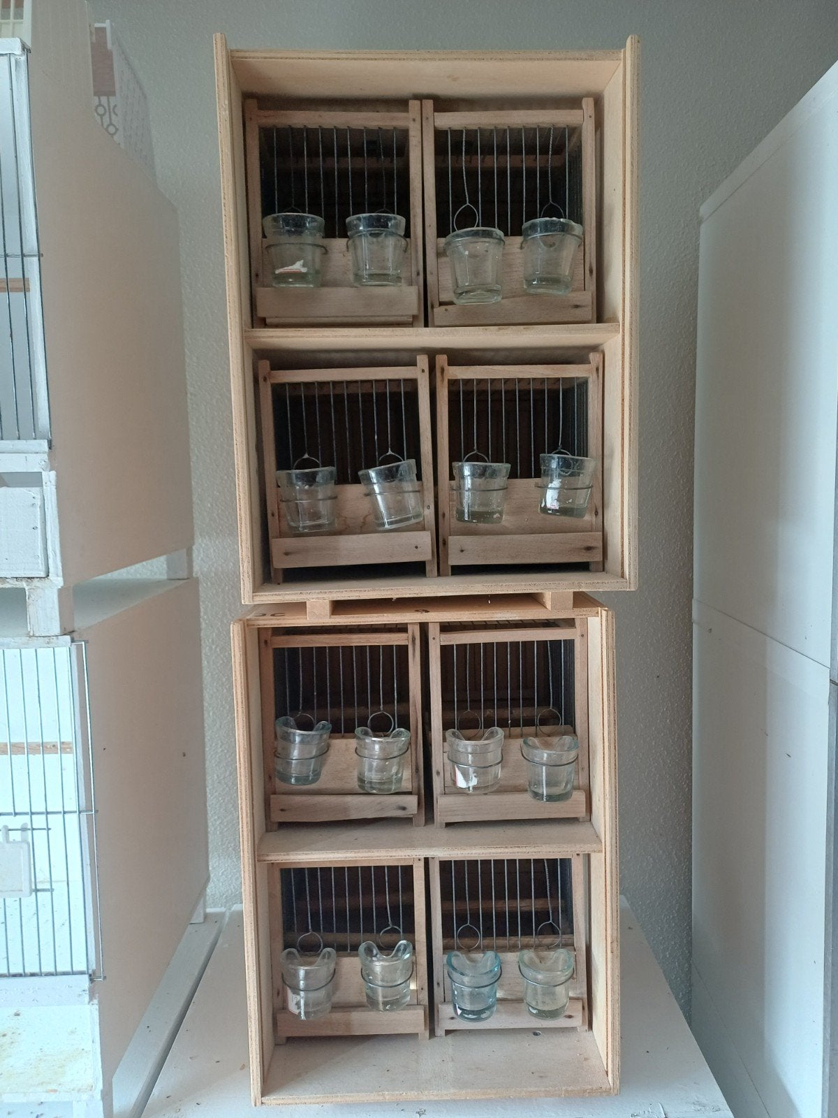 zang kast, Dieren en Toebehoren, Ophalen, Hout, Vogelkooi