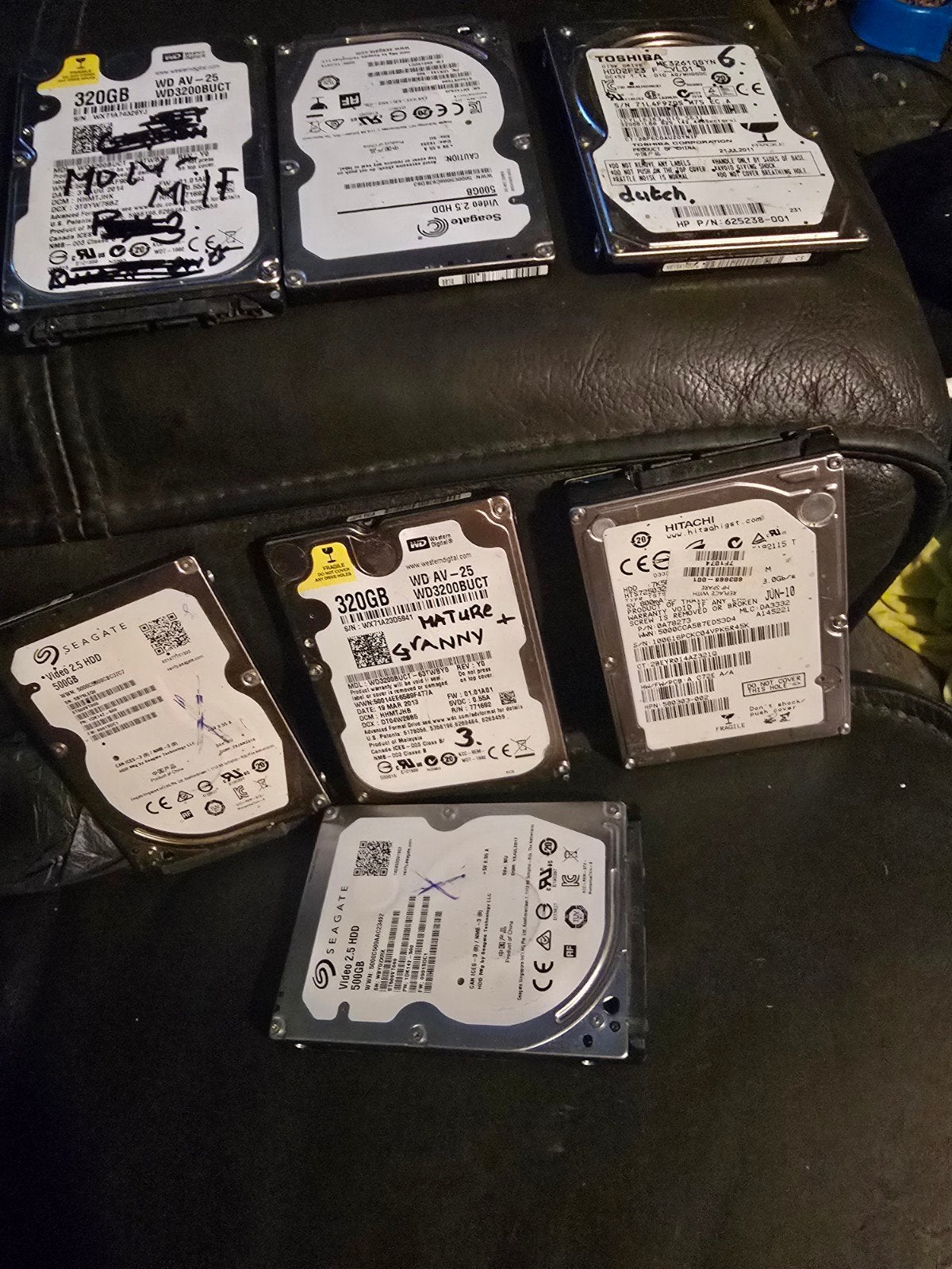 Diverse 2,5" harde schijven., Ophalen of Verzenden, Zo goed als nieuw, Desktop, USB