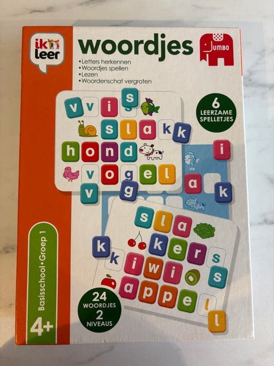 Jumbo Ik Leer Woordjes - Educatief Spel 4+, Kinderen en Baby's, Speelgoed | Educatief en Creatief, Ophalen, Zo goed als nieuw