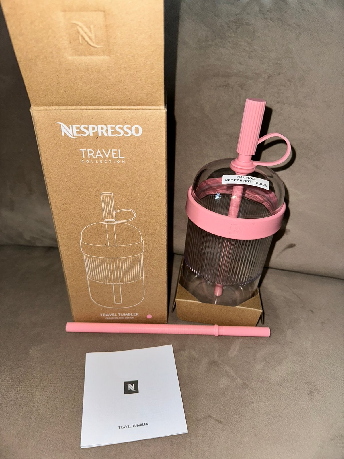 Nespresso Travel Tumbler - Bubble Gum / Pink, Ophalen of Verzenden, Nieuw