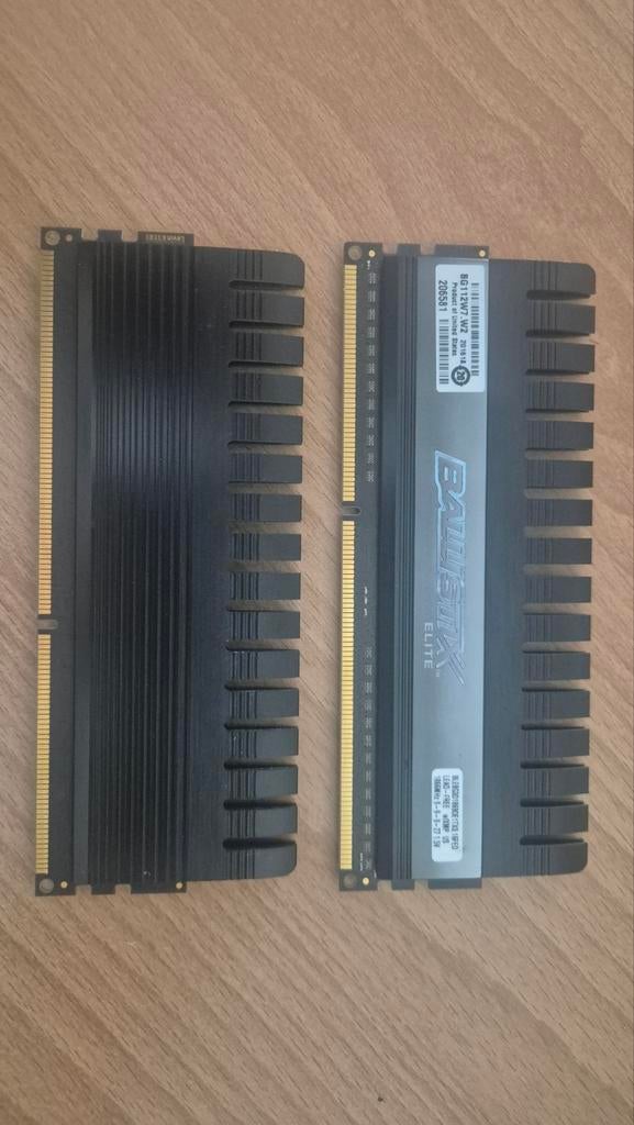 Ballistix Elite DDR3 RAM Geheugen 16GB (2x8GB) 1866MHz, Computers en Software, RAM geheugen, Ophalen, Gebruikt, DDR3, Desktop