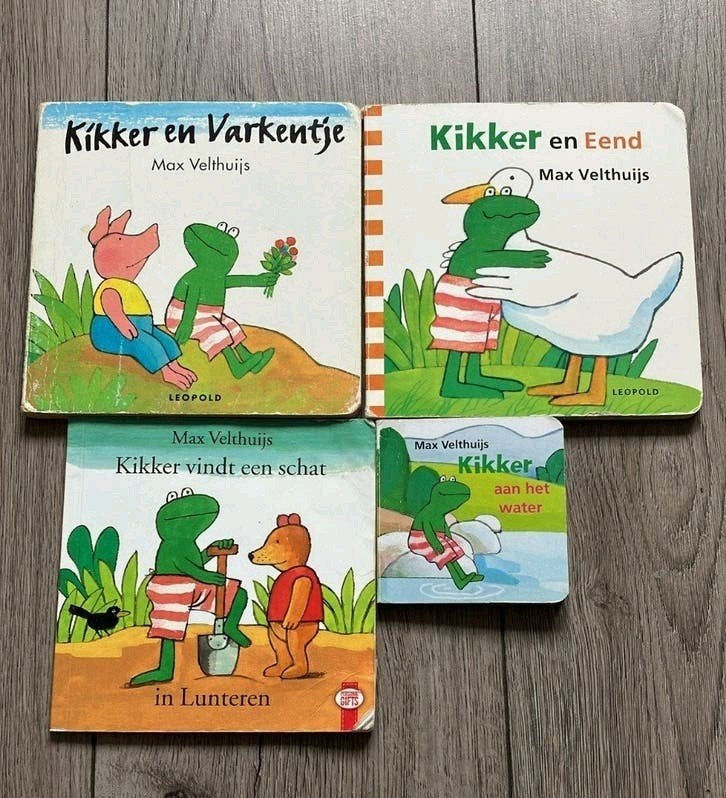 Kikker boekjes - Max Velthuijs (4 stuks), Gelezen, Fictie algemeen, Max Velthuijs, Jongen of Meisje