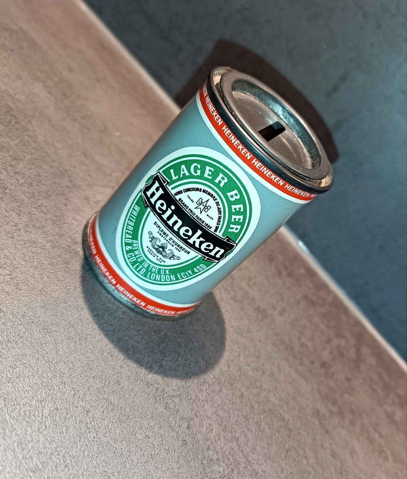 Vintage Heineken Spaarpot –Jaren 70/80–Collector's Item, Ophalen of Verzenden, Gebruikt, Heineken