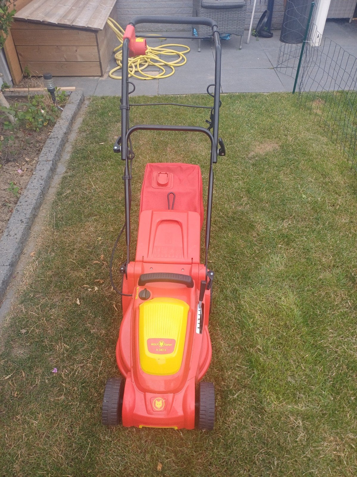 Wolf Garten elektrische grasmaaier met opvangzak, Tuin en Terras, Cirkelmaaier, Elektrische grasmaaier, Ophalen of Verzenden, Opvangzak