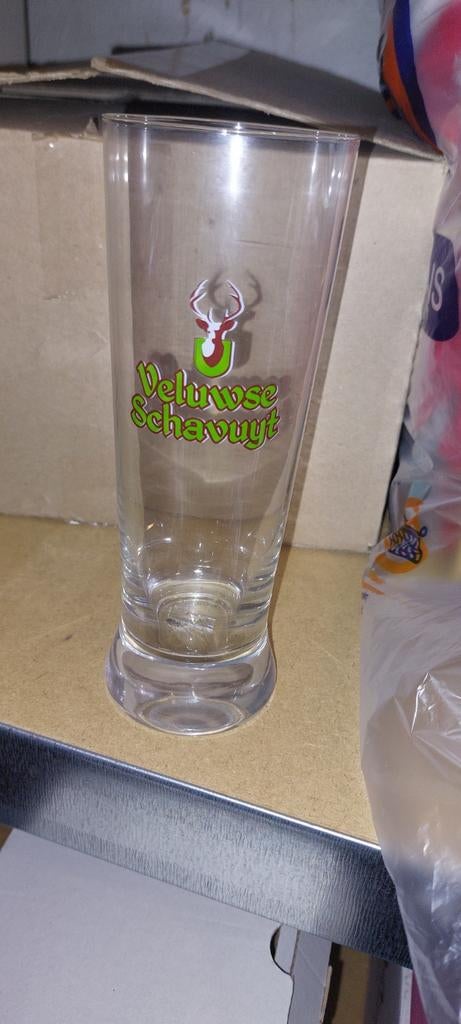 Veluwse Schavuyt bierglas 25cl nieuw in doos zeldzaam, Verzamelen, Biermerken, Ophalen of Verzenden, Nieuw, Glas of Glazen, Overige merken