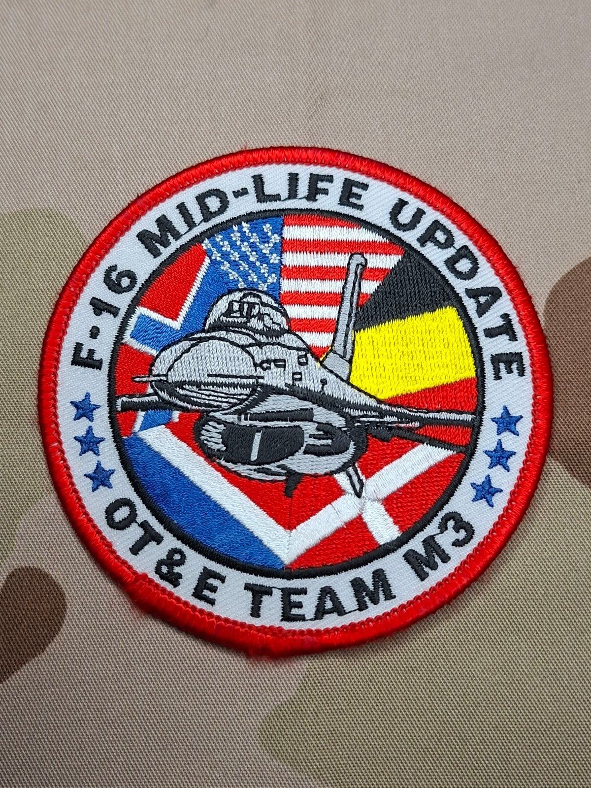Patch F-16 Mid-life Update OT&E Team M3, Ophalen of Verzenden, Luchtmacht, Nederland, Embleem of Badge