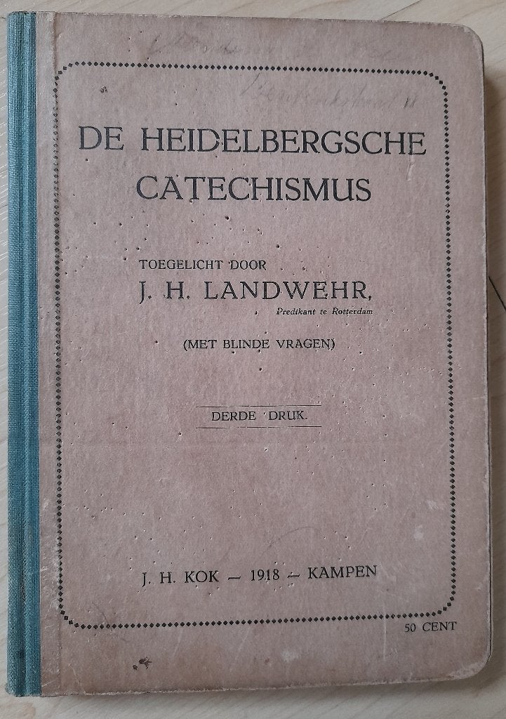 DE HEIDELBERGSCHE CATECHISMUS toegelicht door JH Landwehr, Boeken, Ophalen of Verzenden, Gelezen
