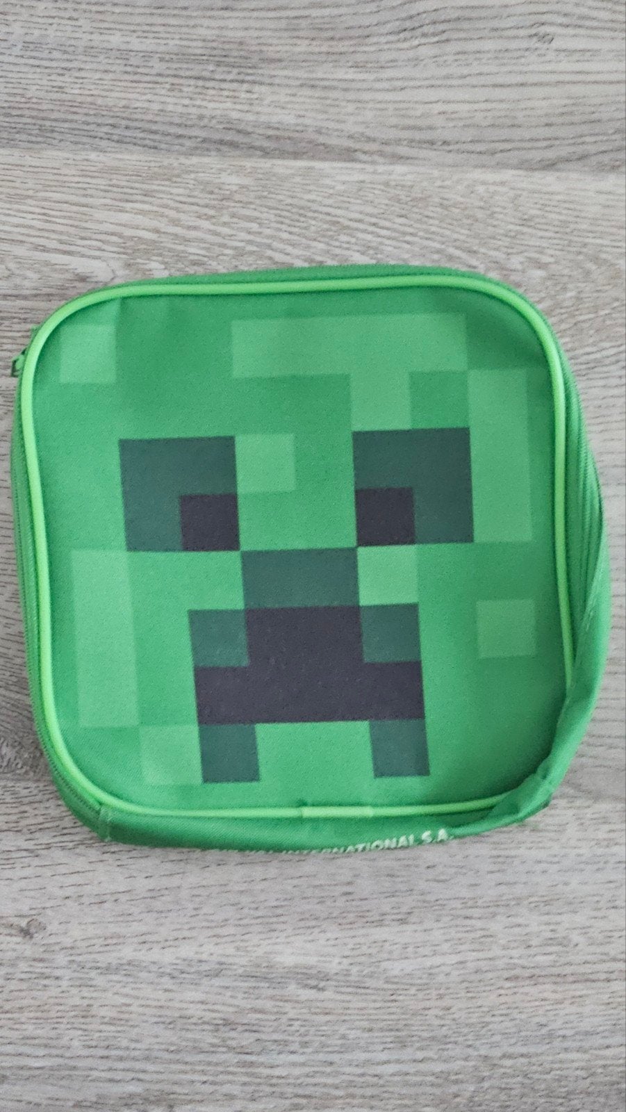Mincraft toilettas, Sieraden, Tassen en Uiterlijk, Toilettassen, Ophalen of Verzenden, Zo goed als nieuw, Groen, Jongen of Meisje