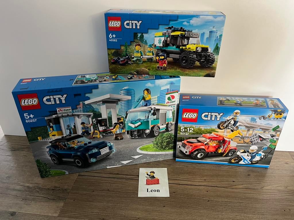 Lego City 40582, 60137 & 60257 - Nieuw in ongeopende dozen!, Ophalen of Verzenden, Nieuw, Complete set, Lego
