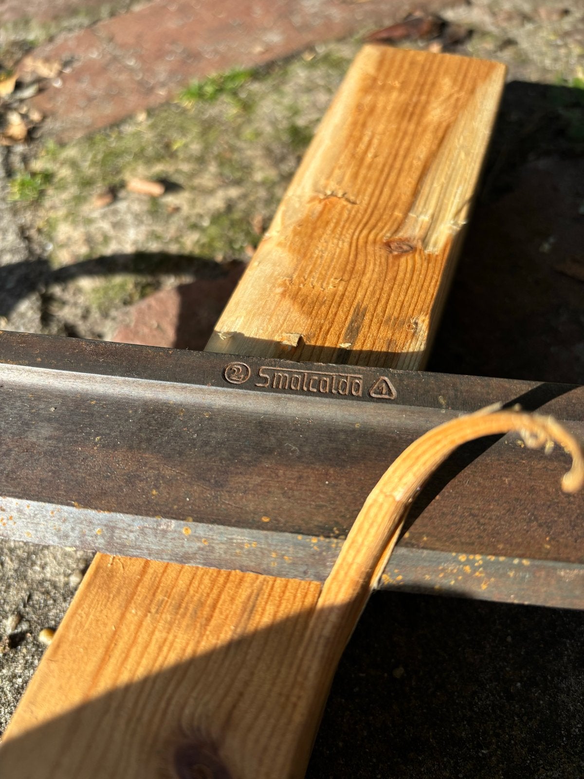 Smalcalda 35cm mes - Vintage trekmes, Ophalen of Verzenden