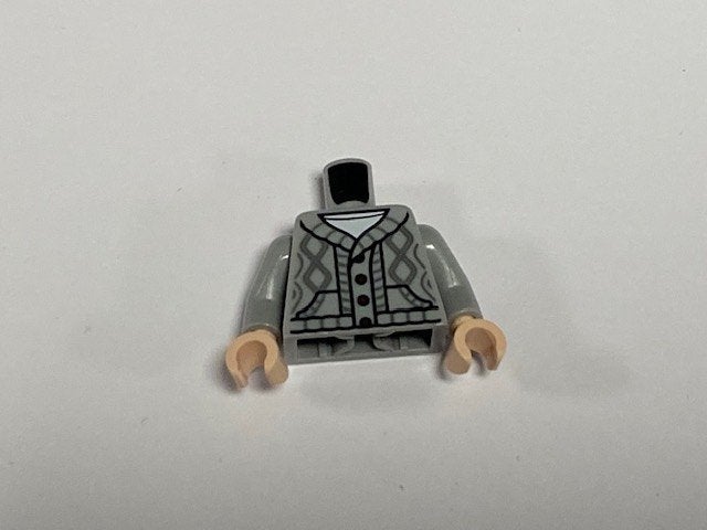 Lego nieuwe romp met lichtgrijs kabel vest, Overige thema's, Lego, Nieuw, Ophalen of Verzenden
