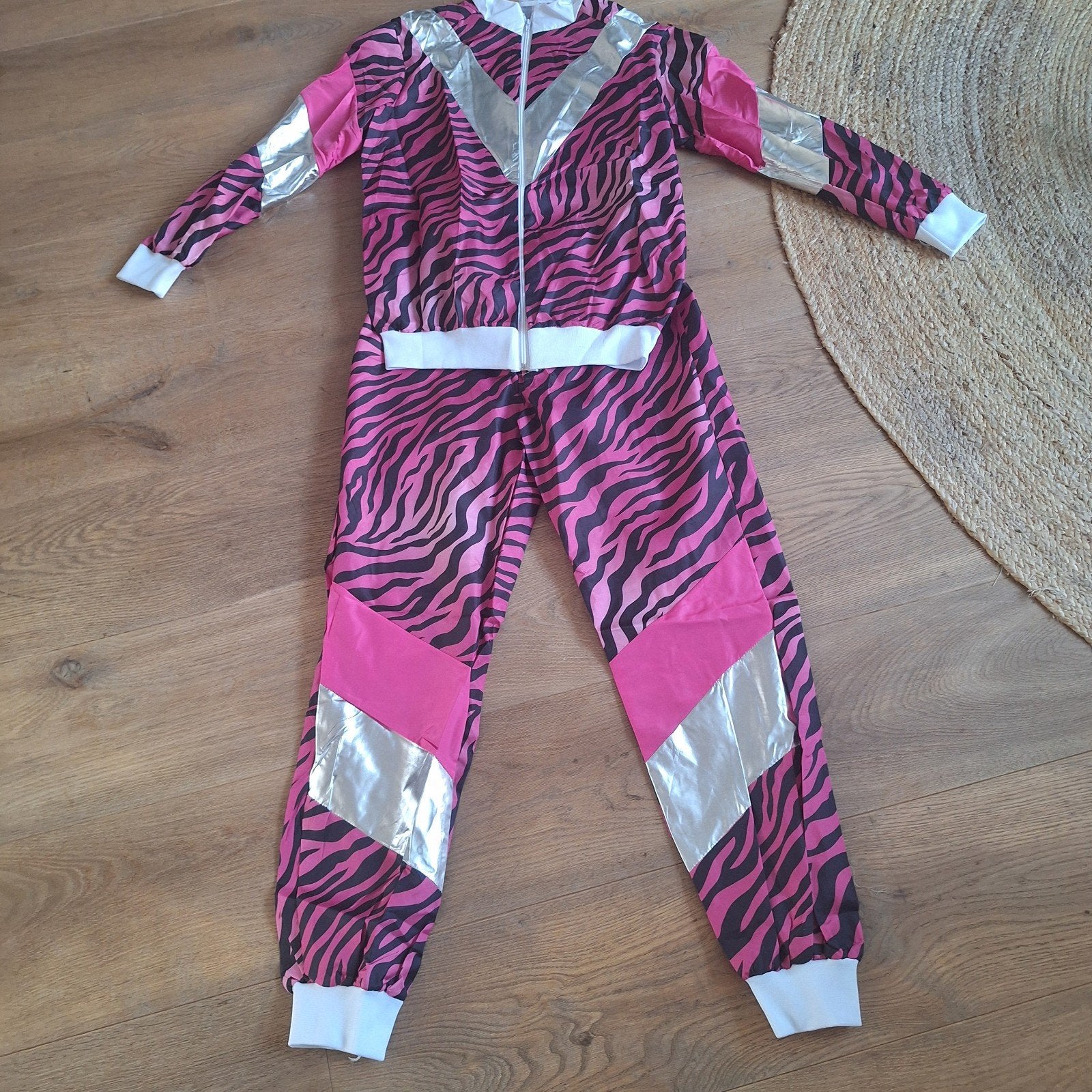 fout trainingspak 80's 90's disco gabber retro S/M, Kleding | Dames, Verzenden, Widmann, Nieuw, Overige thema's
