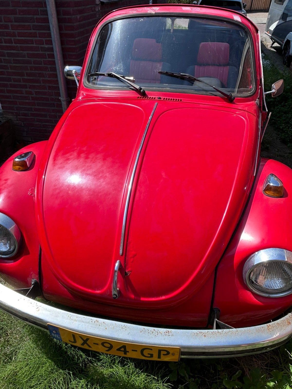 Volkswagen 1302 1974 Rood, Auto's, Achterwielaandrijving, Beetle (Kever), 4 cilinders, Cabriolet