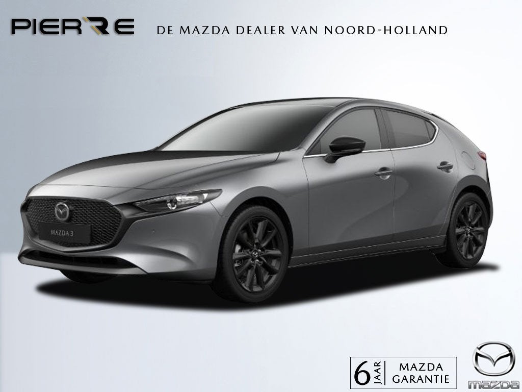 Mazda 3 2.5 e-SkyActiv-G M Hybrid 140 Homura | NAVI | CAMERA, Auto's, Voorwielaandrijving, Dealer onderhouden, Stof, Zwart
