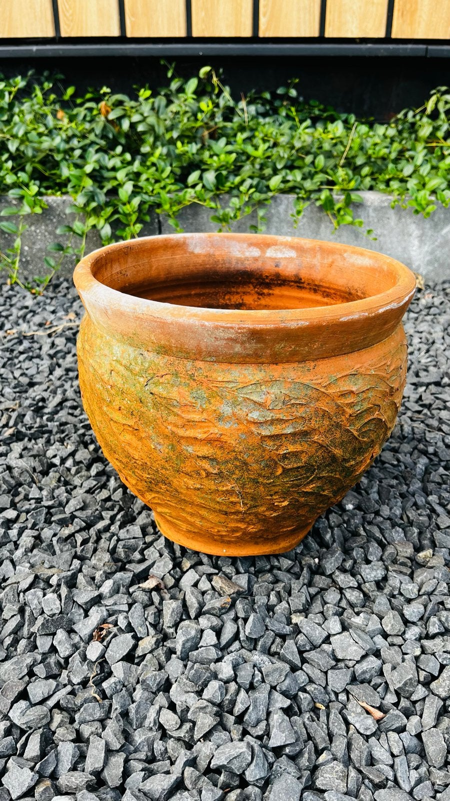 Terracotta bloempot, Gebruikt, Balkon, Rond, Minder dan 40 cm