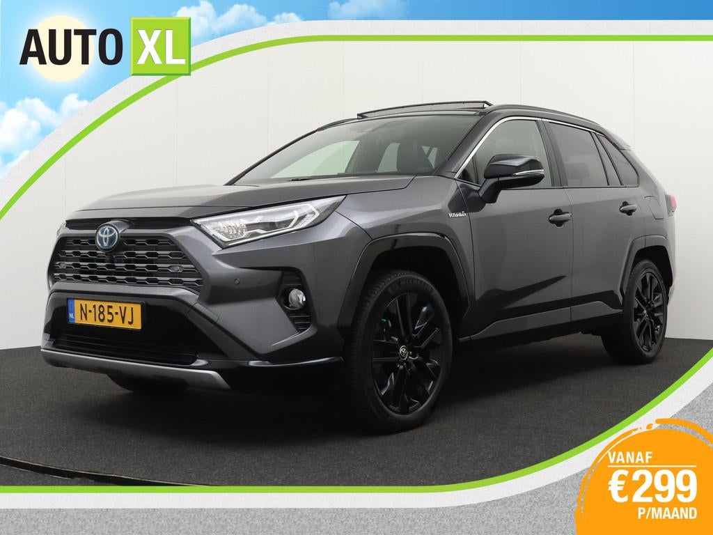 Toyota RAV4 2.5 Hybrid Bi-Tone Pano-dak H-Leder Trekhaak Ada, Auto's, Toyota, Gebruikt, 4 cilinders, 2487 cc, Leder en Stof