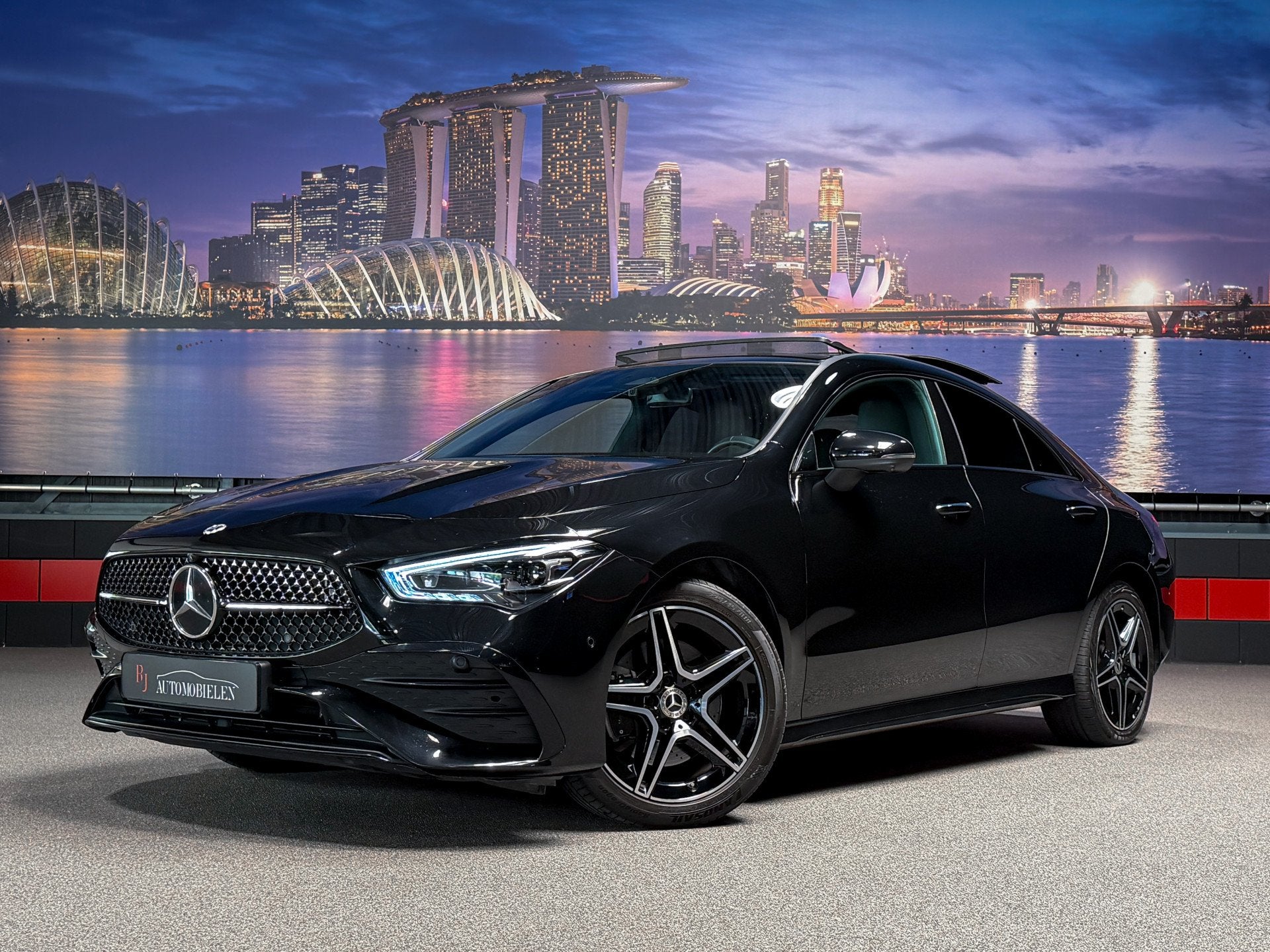Mercedes-Benz CLA-Klasse 250 e AMG Memory|HeadUp|360camera|S, Gebruikt, 4 cilinders, Zwart, Origineel Nederlands