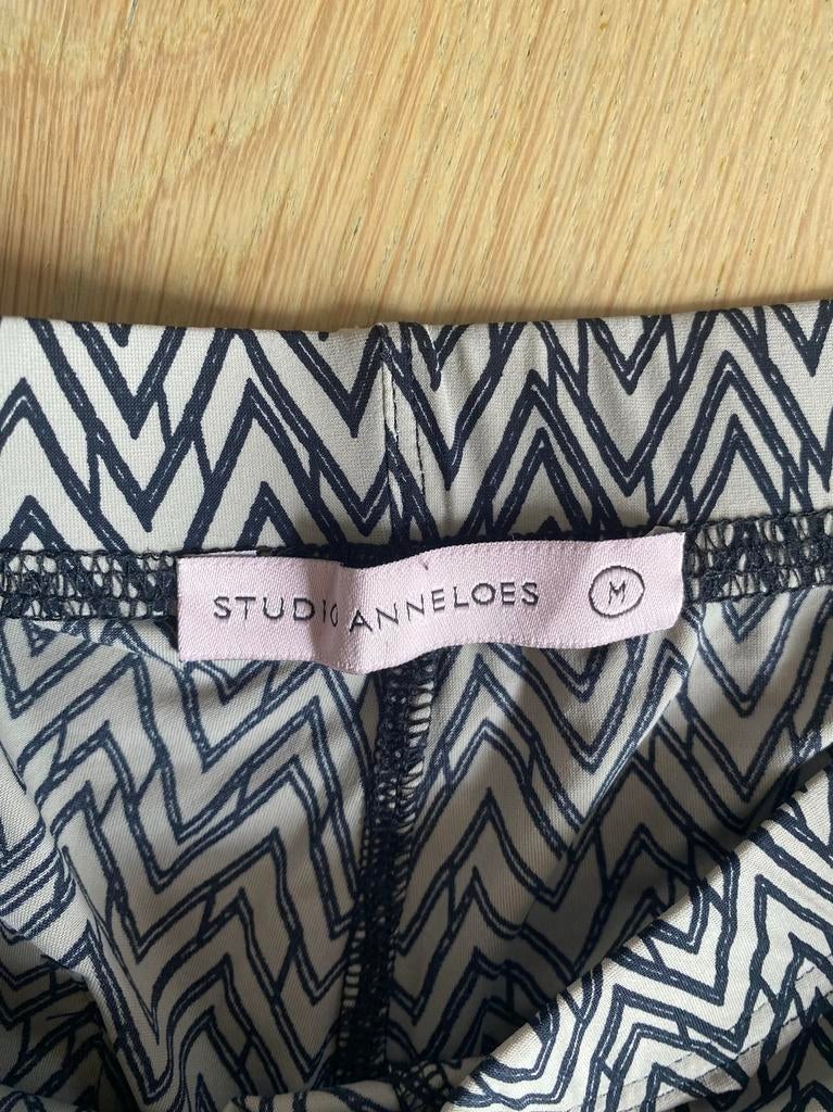 Studio Anneloes travelstof broek, maat M wijde pijpen, Kleding | Dames, Broeken en Pantalons, Maat 38/40 (M), Beige, Ophalen of Verzenden