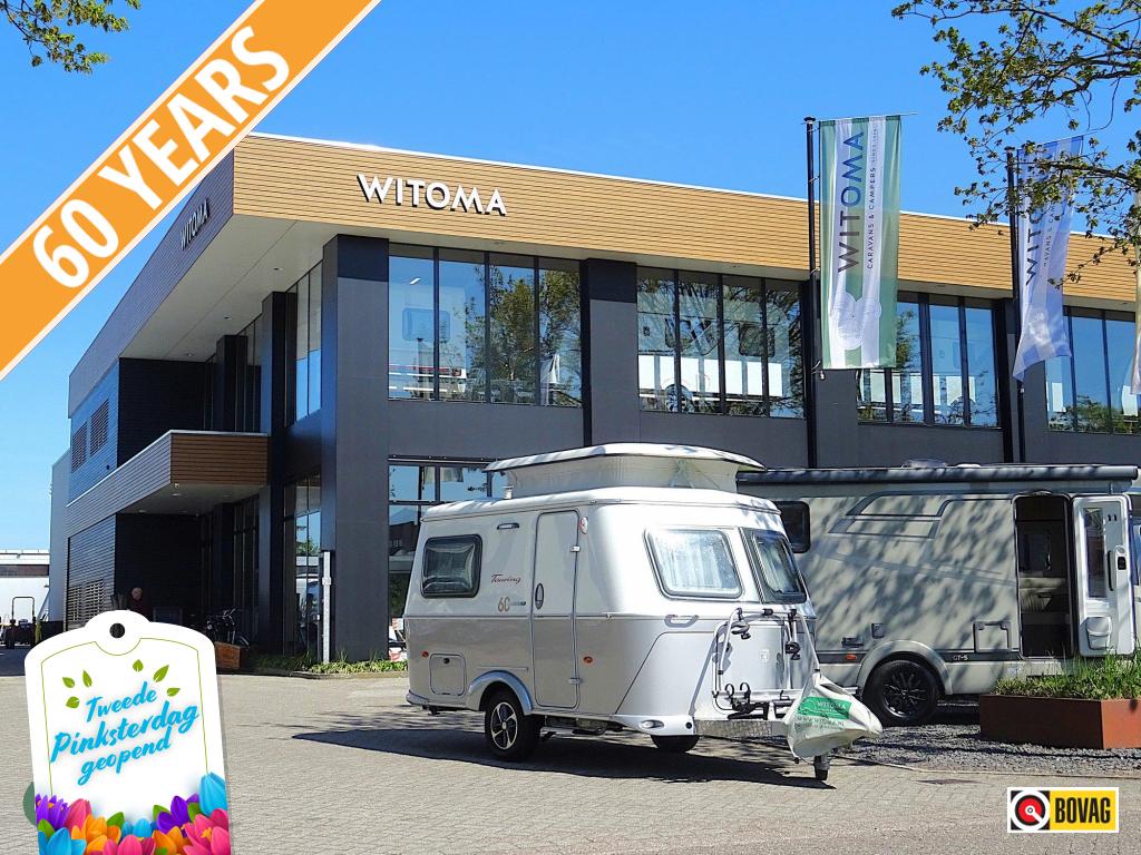 Eriba Touring - 60 Edition 310 2de pinksterdag open huis, Caravans en Kamperen, Tot en met 3, 500 - 750 kg, Eriba, Schokbreker