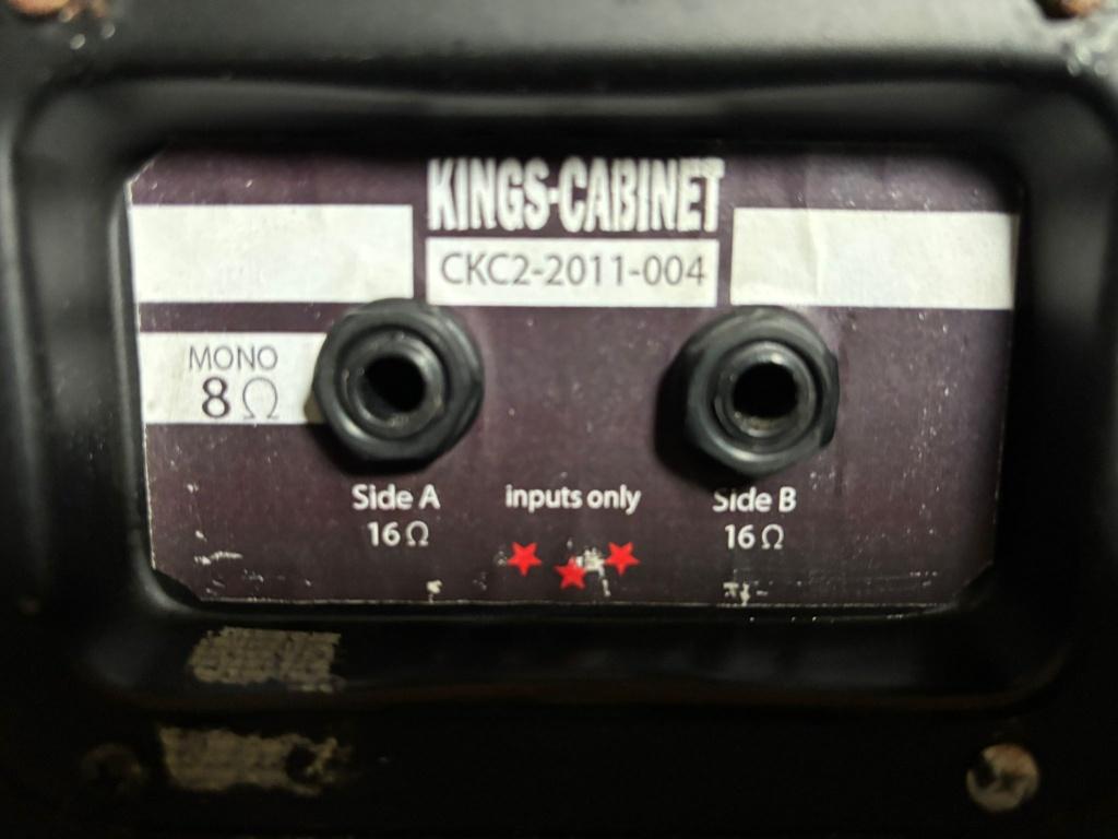 Te koop Kingscabinet met 2x12" Celestion Vintage 30 speakers, Ophalen, Gebruikt, Minder dan 500 watt, Overige typen