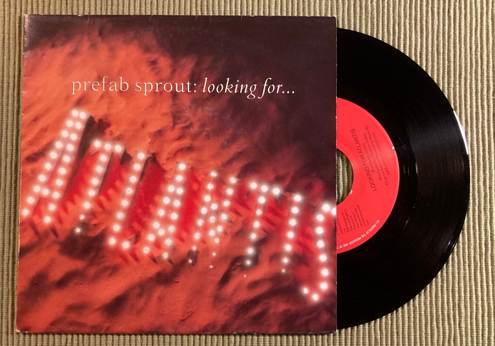 Vinyl single Prefab Sprout - Looking for Atlantis, 7 inch, Ophalen of Verzenden, Zo goed als nieuw, Pop
