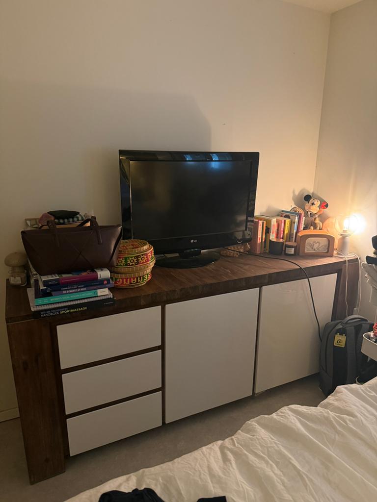 Massief mango hout dressoir, Huis en Inrichting, Ophalen, Zo goed als nieuw, 25 tot 50 cm