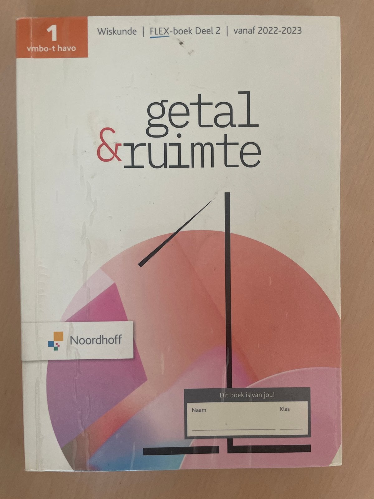 Wiskunde Getal & Ruimte FLEX-boek Deel 2 vmbo-t havo, Boeken, Ophalen of Verzenden, Gelezen, VMBO, Wiskunde A