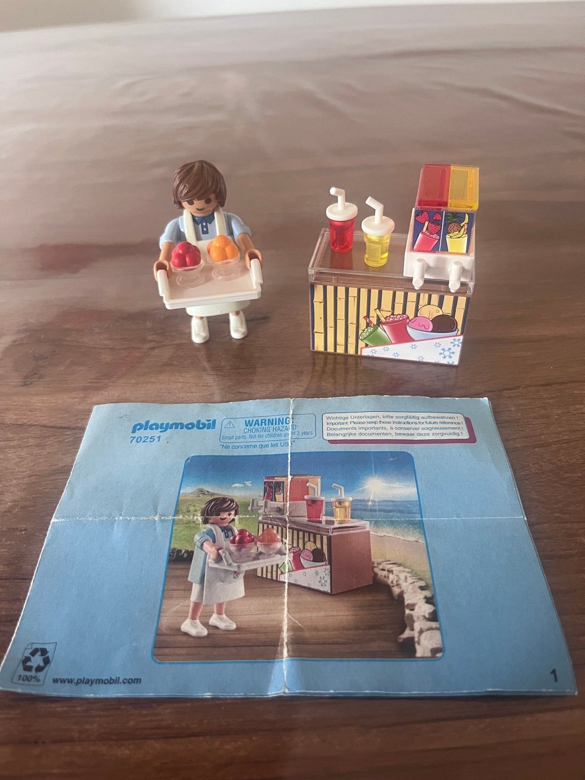 Playmobil City Life Slush-Ice Kraam Set 70251 Compleet, Complete set, Overige typen, Ophalen of Verzenden, Zo goed als nieuw