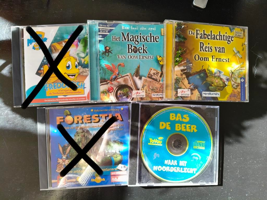 Oude computerspellen op CD-ROM, Spelcomputers en Games, Games | Pc, Gebruikt, Avontuur en Actie, 1 speler, Vanaf 3 jaar, Ophalen of Verzenden