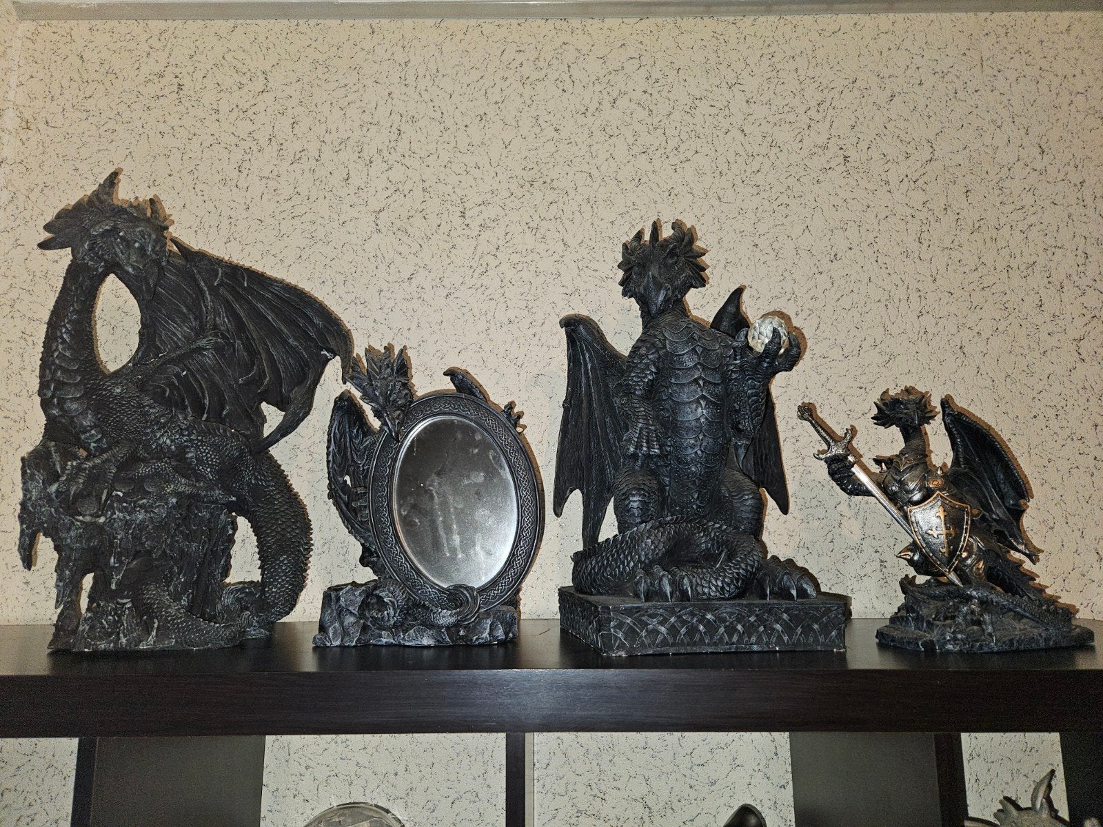 Draken beeldjes set - Fantasy decoratie, Verzamelen, Ophalen of Verzenden