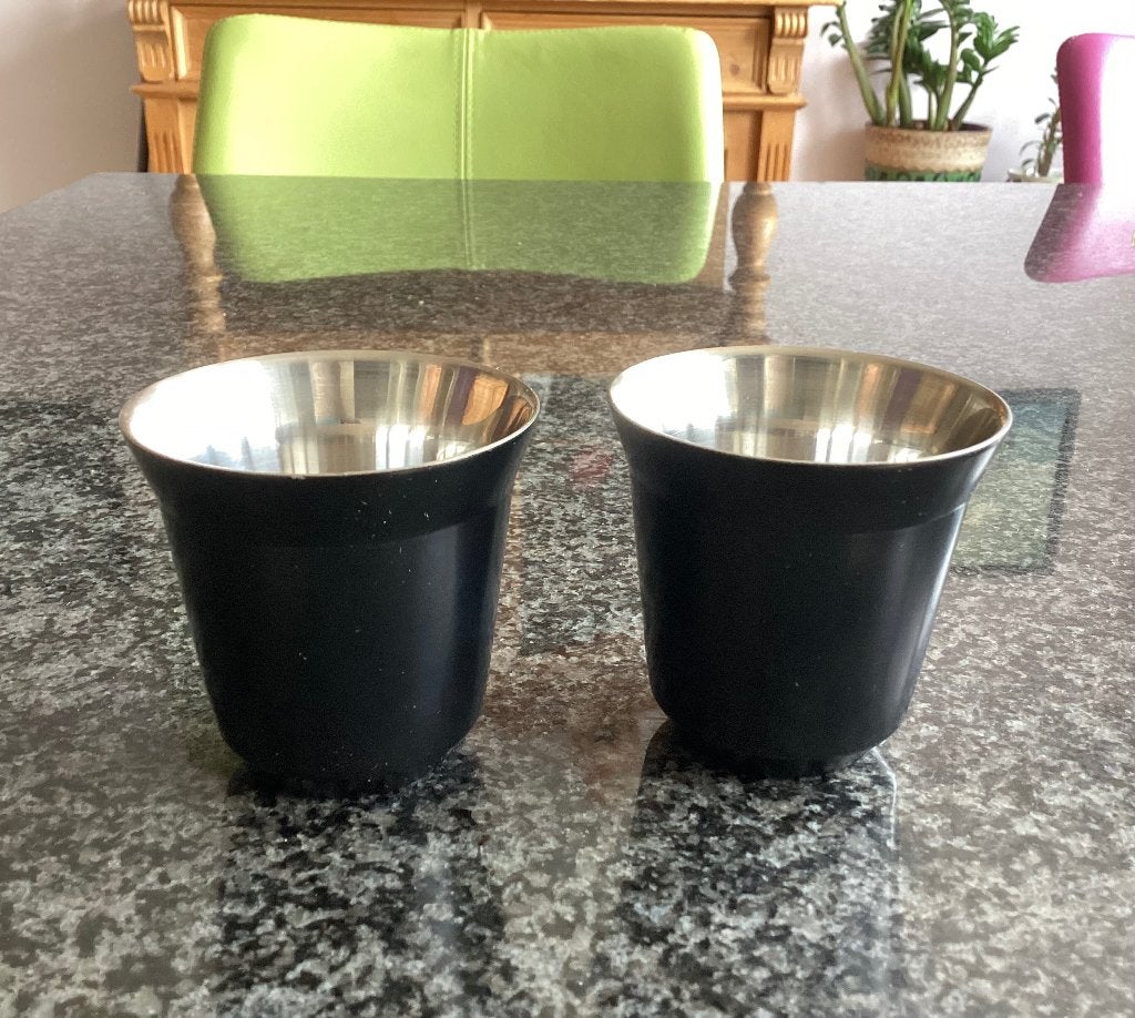 Kopje, Nespresso, Pixie, zwart, 80 ml, setprijs, Ophalen, Overige materialen, Gebruikt, Overige stijlen