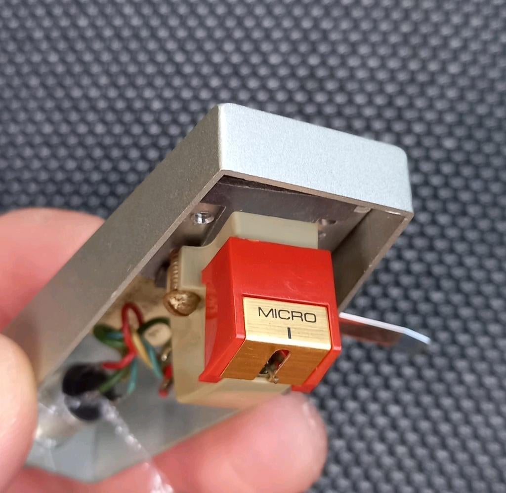 Lenco L75 headshell met micro seiki M2100 element, Ophalen of Verzenden, Gebruikt, Platenspeler-onderdeel, Overige merken