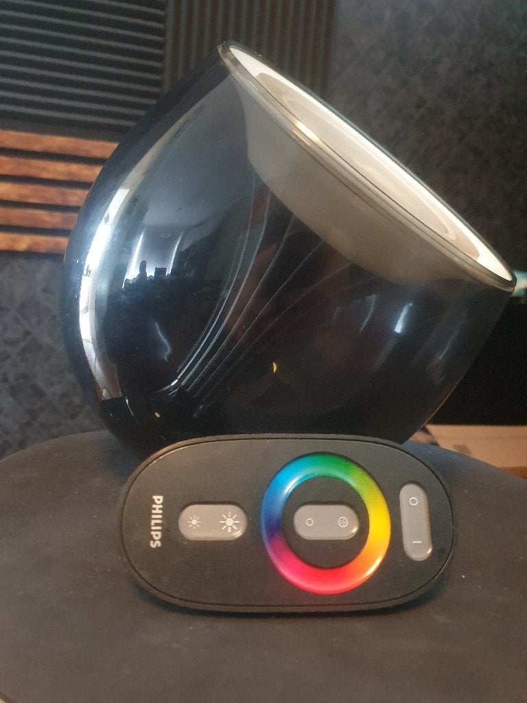 Philips living Colors Design LED lamp incl. De renote, Overige materialen, Ophalen of Verzenden, Met schakelaar, Zwart