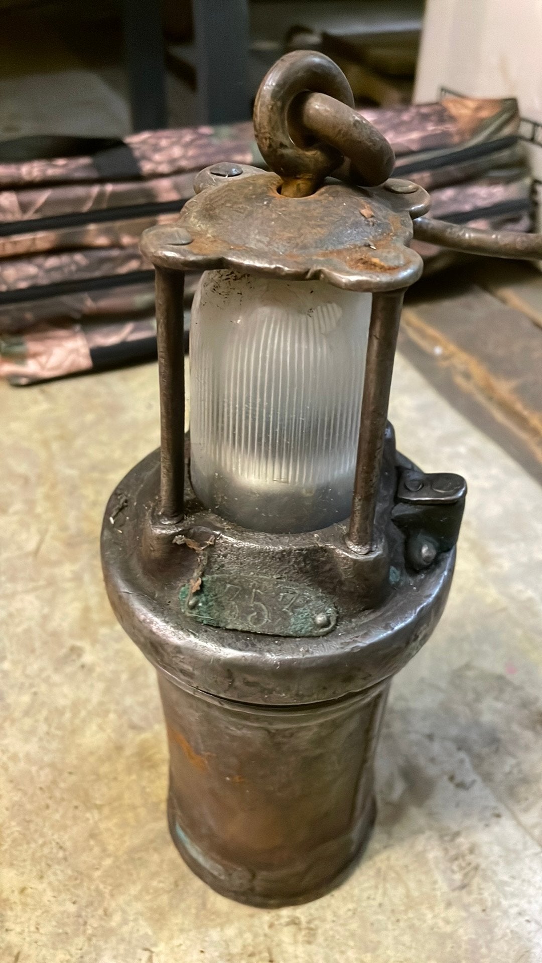 Mijnwerkerslamp authentiek, Ophalen of Verzenden