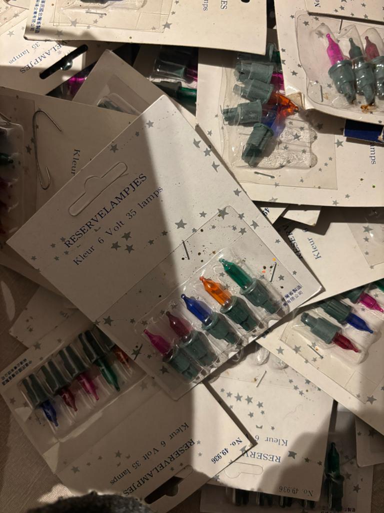 Kerstlampjes, Ophalen