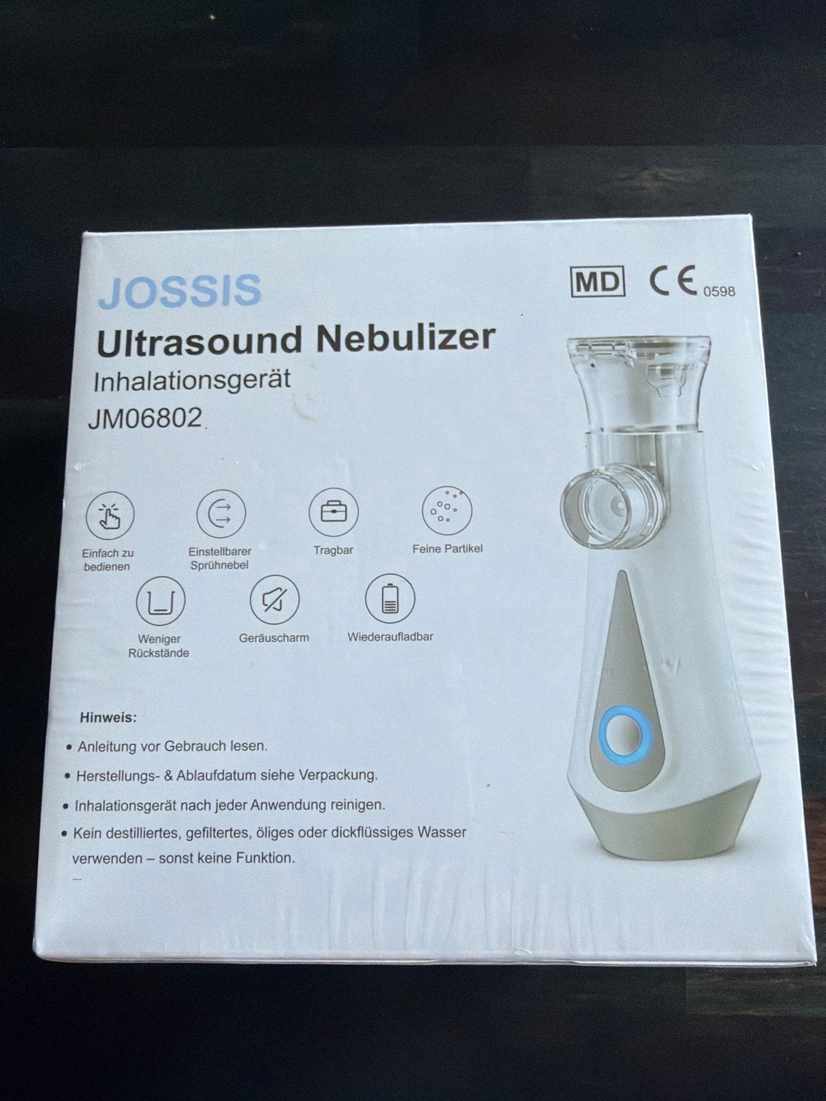 JOSSIS Ultrasone Vernevelaar Inhalatieapparaat JM06802, Ophalen, Nieuw, Mondverzorging