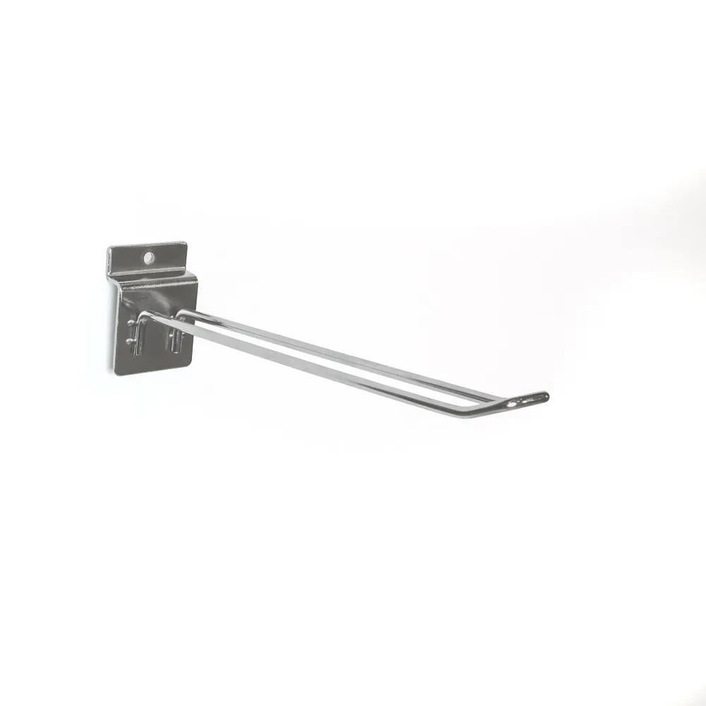 Haak dubbel chroom 10cm - per 20 voor Display | lamellenwand, Verzenden, Zo goed als nieuw