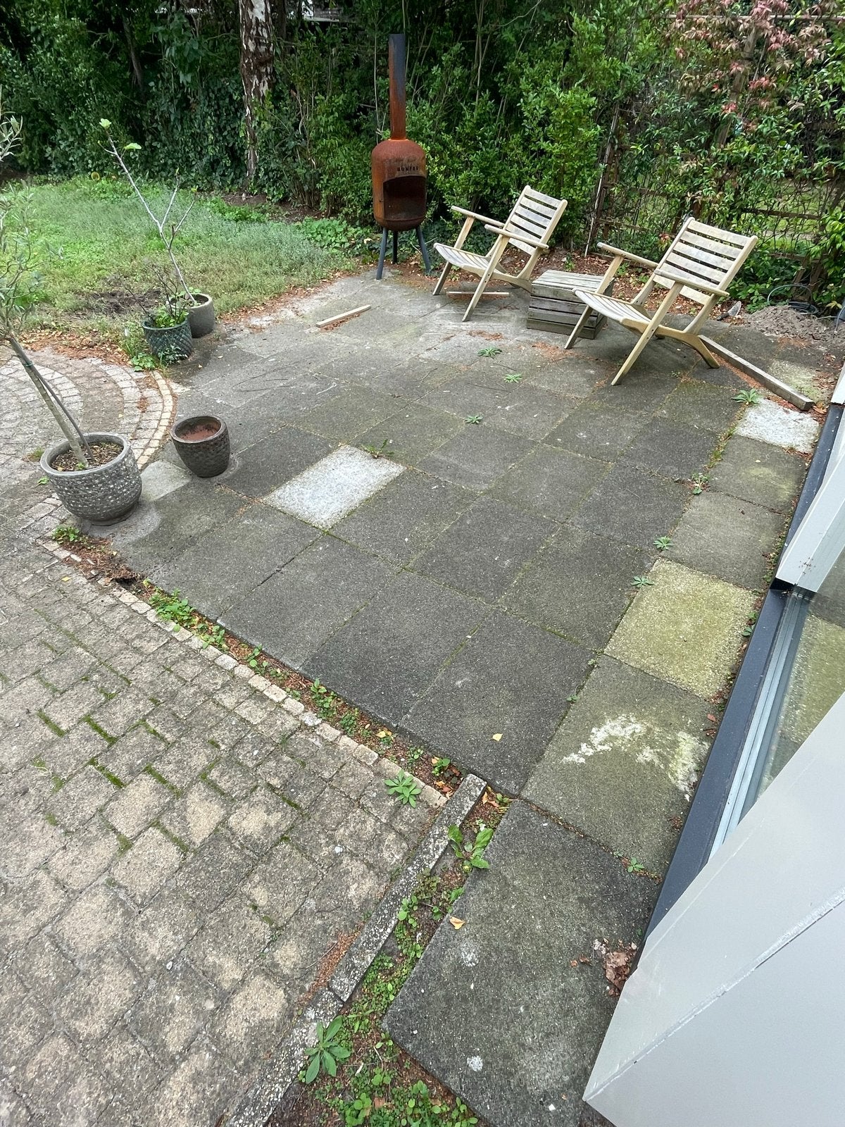 Betontegels / grindtegels 60x40cm gratis af te halen, Tuin en Terras, Ophalen, Gebruikt, 10 m² of meer, Beton